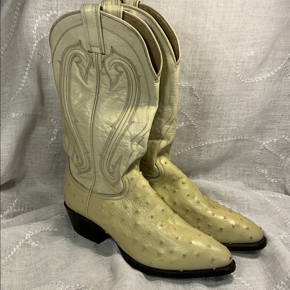 NWOT Durango ostrich cowboy boots handcrafted in Mexico - Picture 1 of 16